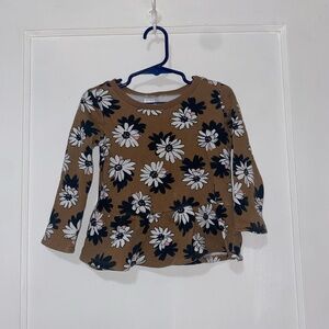 Carter's Brown Floral Long Sleeve Top